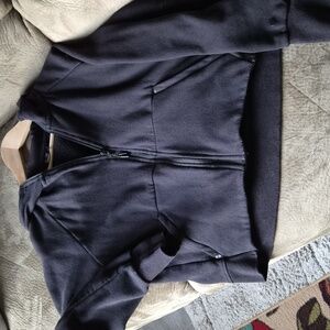 Traj3ctory Women's Crop Top Zip Up Hoodie Jacket Size M